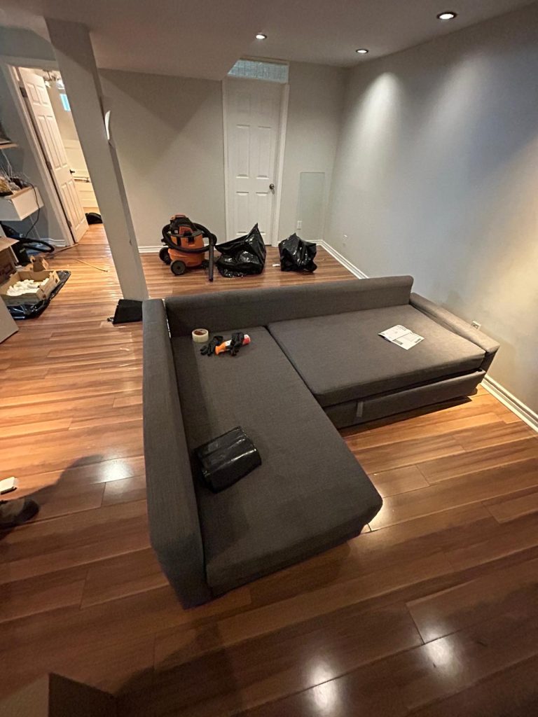 Water and flood damage restoration project by Super Team Restoration Experts